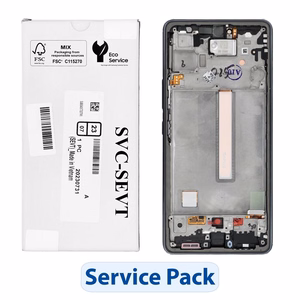 ServicePack LCD-näyttö SAMSUNG A53 5G A536B GH82-28024A musta