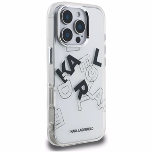 Karl Lagerfeld IML Sketched Graphic Suojakuori iPhone 16 Pro:lle - Kirkas