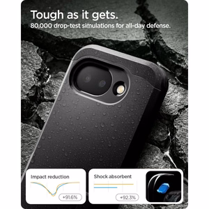 Spigen Tough Armor Mag MagSafe -suojakuori Google Pixel 10A:lle - musta