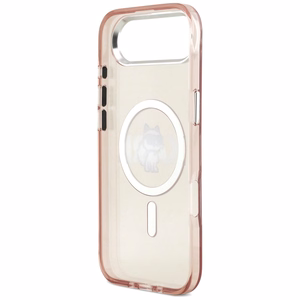 Karl Lagerfeld IML Choupette Sketch Logo MagSafe Case for iPhone 17 Air - Pink