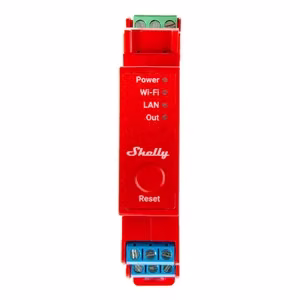 Shelly Pro 1PM DIN-kisko kytkin tehomittauksella, 1-kanavainen, WiFi/LAN