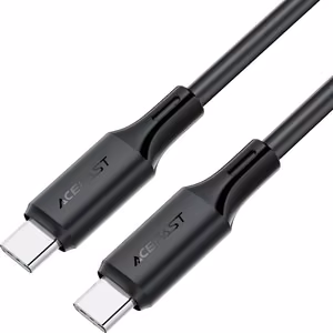 Acefast C17-03 USB-kaapeli USB-C - USB-C 1,2 m musta
