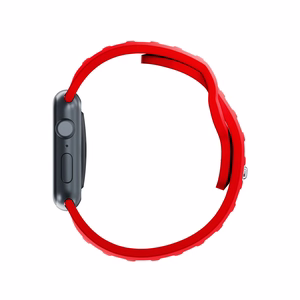 3mk-silikoniranneke Apple Watchille, 38/40/41/42 mm, punainen, pieni koko