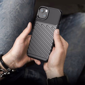 Thunder Case Joustava Kova Rugged Cover TPU Kotelo iPhone 13 mini vihreä