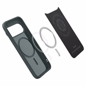 Spigen Liquid Air (Mag Fit) -suojakuori Google Pixel 11 Prolle, vihreä (Abyss Green)