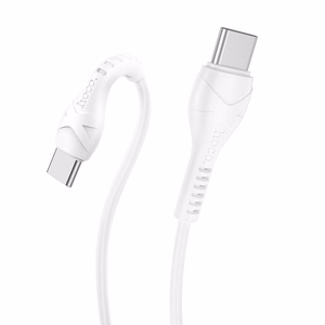Hoco USB-C - USB-C -kaapeli PD 60W 1 m X37 valkoinen