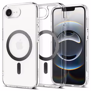 Spigen Ultra Hybrid MagSafe Suojakuori iPhone 16e / 17e:lle Carbon Fiber - Kirkas