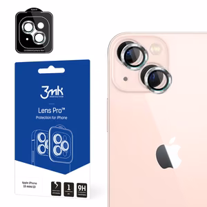 Kameralasi iPhone 13 mini 9H 3mk objektiivin suojaus Pro-sarjan objektiiville - hopea