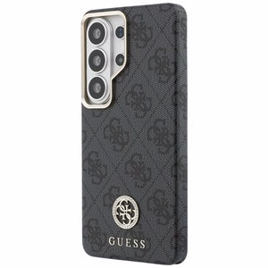 Guess 4G Rhinestone Round Logo MagSafe Case for Samsung Galaxy S26 Ultra - Black