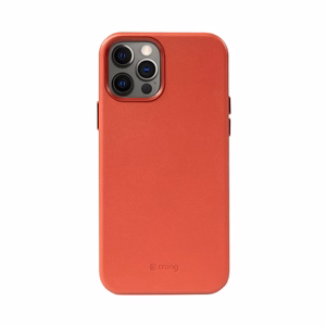 Crong Essential Cover suojakuori laitteelle iPhone 12 Pro Max, keinonahkainen, punainen