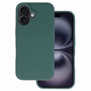 Tel Protect Silicone Premium iPhone 16:lle tummanvihreä