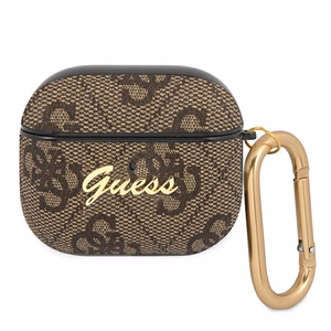 Guess GUA34GSMP AirPods 3 -suojus vaaleanpunainen/vaaleanpunainen 4G Script Metal Collection -mallisto
