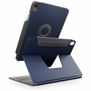 Uniq Rovus Snapmount Magneettinen 360 pyörivä irrotettava Suojakuori iPad Air 11 2024 / 2025 / iPad Air 10.9 2020 / 2022 - laivastonsininen