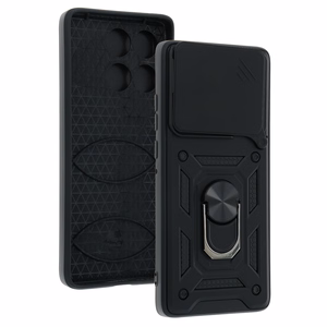 Slide Camera Armor Suojakuori Motorola Edge 60 5G:lle musta