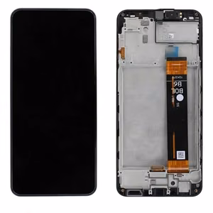 LCD-näyttö Samsung A236 A23 5G kosketusnäytöllä ja kehyksellä alkuperäinen musta (service pack)