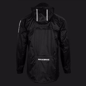 Rockbros YPY013BK3XL hengittävä tuulenpitävä sadetakki XXXL - musta