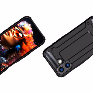 Hybrid Armor Suojakuori iPhone 17:lle - musta