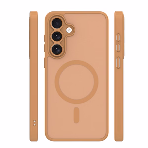 Mag Matt case for Samsung Galaxy S24 / S25 brown big hole