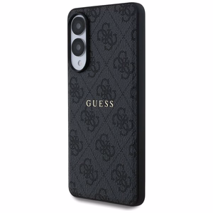 Guess 4G Ring Classic Logo MagSafe Suojakuori Samsung Galaxy S25 Edge:lle - Musta