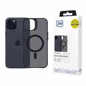 3mk Smoke MagCase MagSafe:lla iPhone 15 Plus:lle - puoliläpinäkyvä