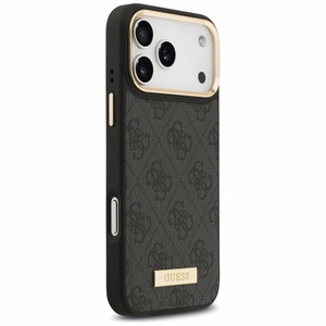 Guess 4G Logo Plate MagSafe suojakuori iPhone 17 Pro Max - musta