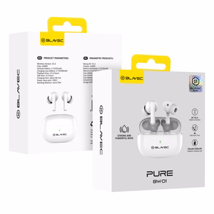 Blavec Bluetooth TWS Earphones BW-01 Pure (BW01-W) white