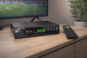 Esperanza EV107R – DVB-T2 H.265/HEVC -digitaalinen antenniverkon vastaanotin, musta