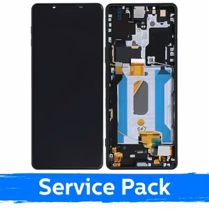 LCD-näyttö yhteensopiva Sony Xperia 1 III musta (Service Pack)