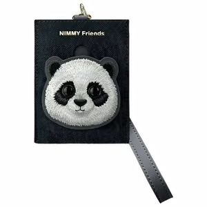 NIMMY korttilompakko BIG EYED PET 2.0 Panda musta