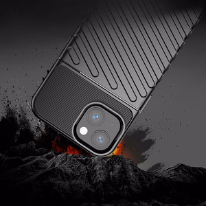 Thunder Case Joustava Kova Rugged Cover TPU Kotelo iPhone 13 mini vihreä