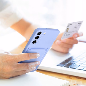 Suojakuori Samsung A35 5G:lle Card Case violetti