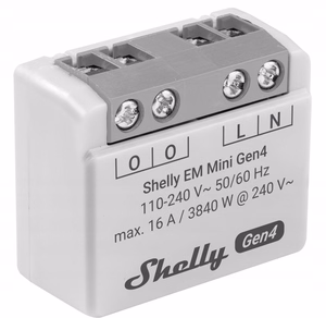 Shelly EM Mini Gen4 WiFi aly energiankulutuksen mittari
