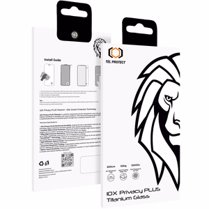 Tel Protect 10X Privacy Titanium -näkösuojattu karkaistu suojalasi Apple iPhone 17 Pro Maxille