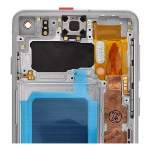 FixCell LCD-näyttö Samsung S10 G973 kehyksellä valkoinen kunnostettu