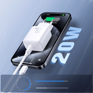 Joyroom JR-TCF20 USB-C PD 20W network charger - white + USB-C / USB-C cable 1m
