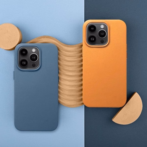 Nahkainen Mag Cover -suojakuori Samsung S25 PLUS:lle yhteensopiva MagSafen kanssa sininen