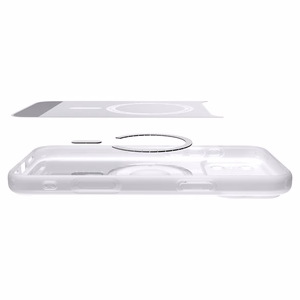 Spigen Ultra Hybrid MagSafe -suojakuori iPhone 18 Pro / 17 Pro -malleille, hopeanvärinen