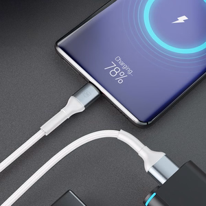 3mk Hyper Cable N-SERIES USB-A / USB-C 1m 9V/2A 18W - valkoinen