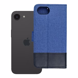 Flip-suojakuori iPhone 16e:lle (SE 4 2025) Gomma Book sininen