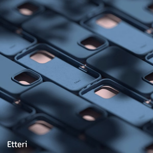Etteri Silikoninen Suojakuori iPhone 16 Pro Max 6,9:lle tummansininen