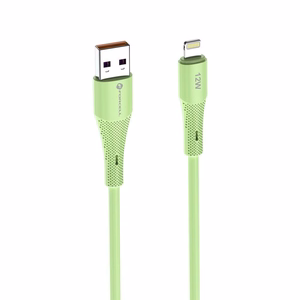 Kaapeli USB A - Lightning Forcell F-Energy 2,4A 12W Silikoninen 1 m C343 vihreä