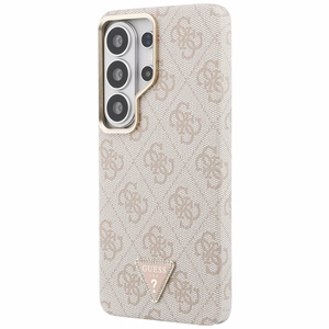 Guess suojakuori 4G Triangle Logo MagSafe Samsung Galaxy S26 Ultra:lle pinkki