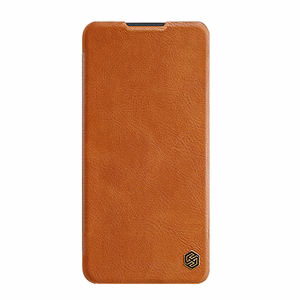 Nillkin Qin Asia Asia Xiaomi Redmi Note 11T 5G / Note 11S 5G / Note 11 5G (Kiina) / Poco M4 Pro 5G Camera Cover Holster Cover Flip Case Brown
