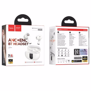 HOCO langattomat Bluetooth-kuulokkeet TWS ANC ENC EQ26 valkoiset