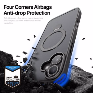 Phone Case Dux Ducis "Yind 360 Ring Stand" for Apple iPhone 16 Black