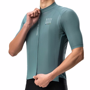 Rockbros 15120014017 ROAD TO SKY men's cycling jersey, short sleeve, M - gray-blue