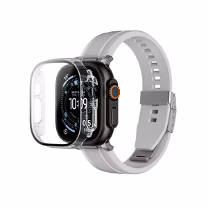 AmazingThing Radix Glass Screen Protector with Case for Apple Watch UItra 3 49mm - Clear