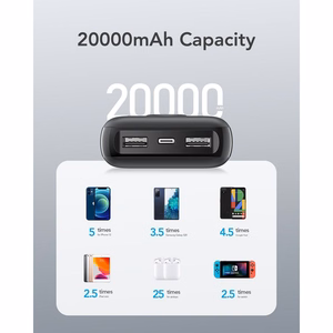 Ulkoinen akku Veger L20S (VP2039PD / W2039PD) PD QC3.0 2A 20W 20000 mAh valkoinen