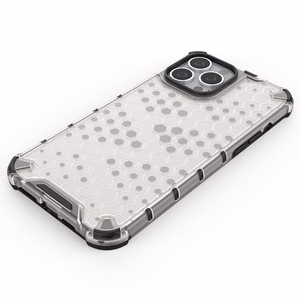 Honeycomb Asia panssari kansi TPU puskuri iPhone 13 Pro Max läpinäkyvä iPhone 13 Pro Max