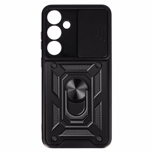 Slide Camera Armor Suojakuori Samsung Galaxy S24 Plus - musta